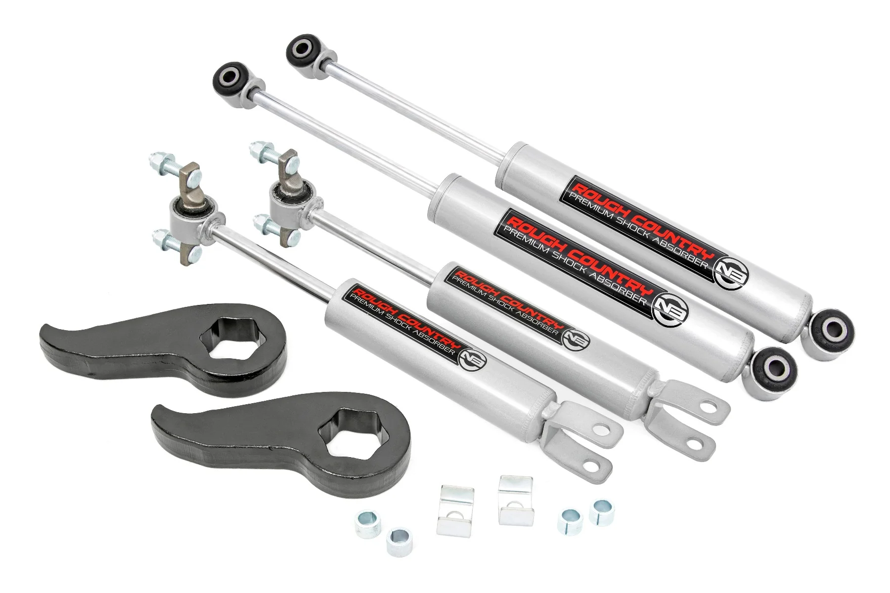 Rough Country - 1.5-2 Inch Leveling Kit - N3 - Chevy/GMC 2500HD/3500HD (11-19)