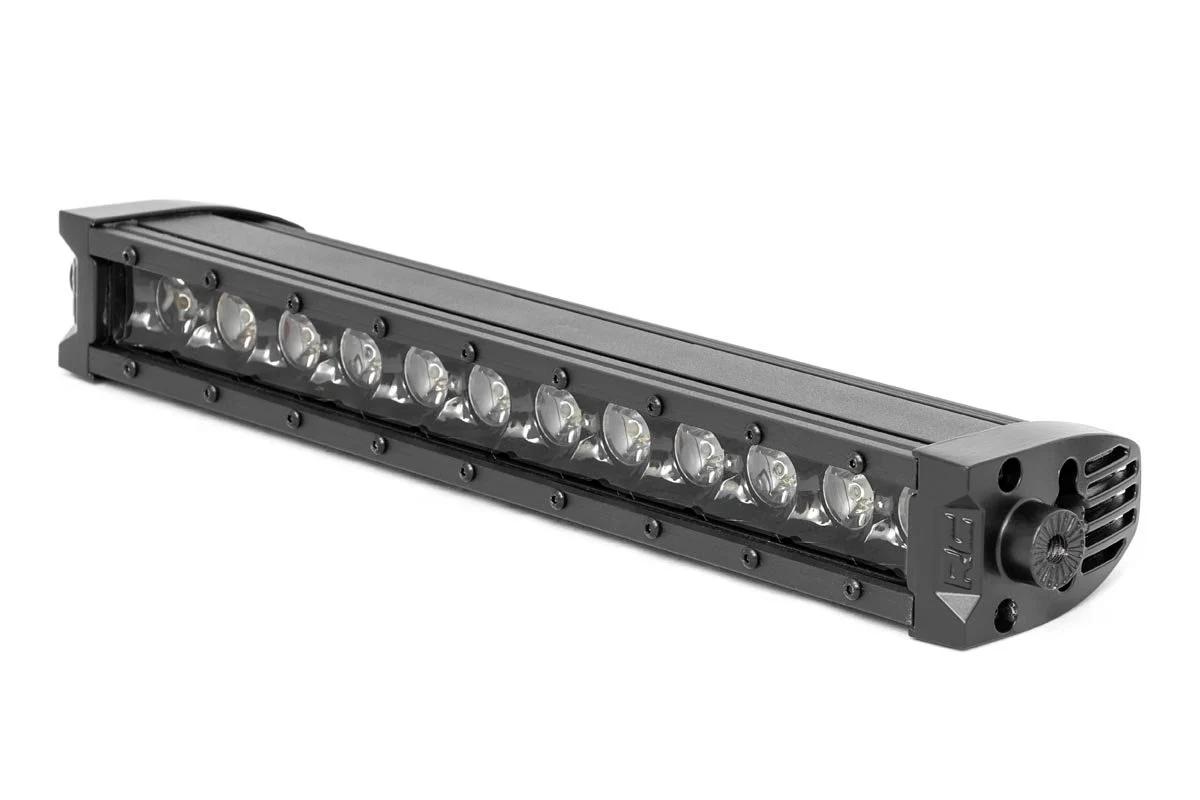 Rough Country - 12 Inch Black Series LED Light Bar - Single Row - Cool White DRL - Image 6