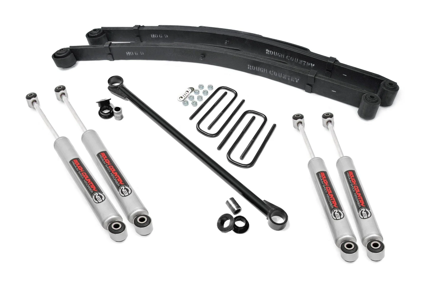 Rough Country - 2.5 Inch Leveling Kit - Leaf Spring - Ford F-250/F-350 Super Duty 4WD (99-04) - Image 3