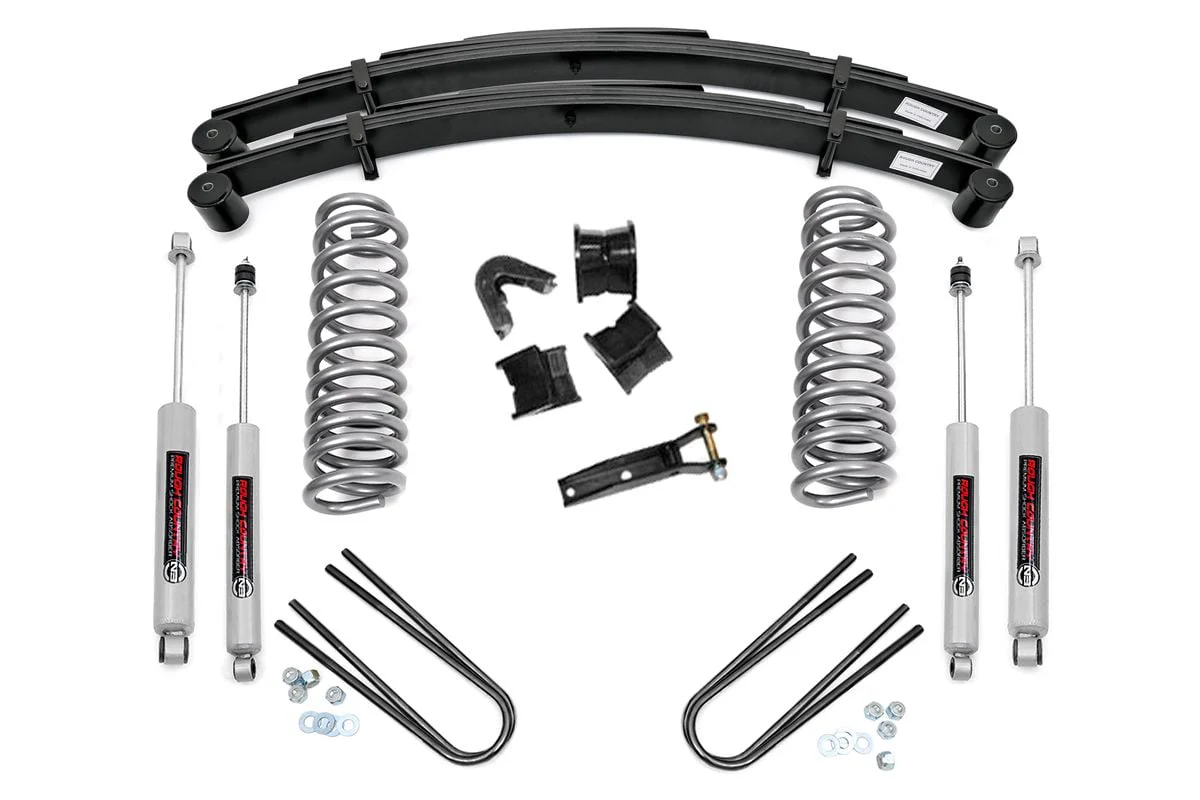 Rough Country - 2.5 Inch Lift Kit - Rear Springs - Ford F-100/F-150 4WD (1977-1979)