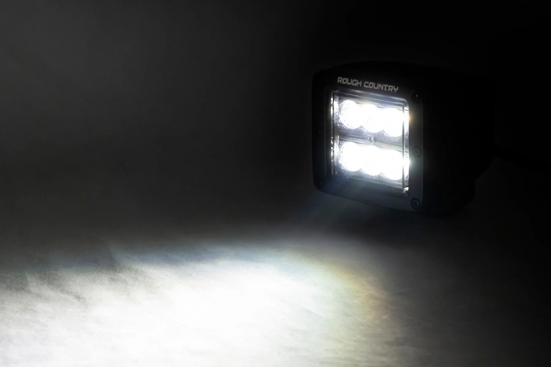 Rough Country - 2 Inch Black Series LED Light Pods  - Pair - Flood - Image 2
