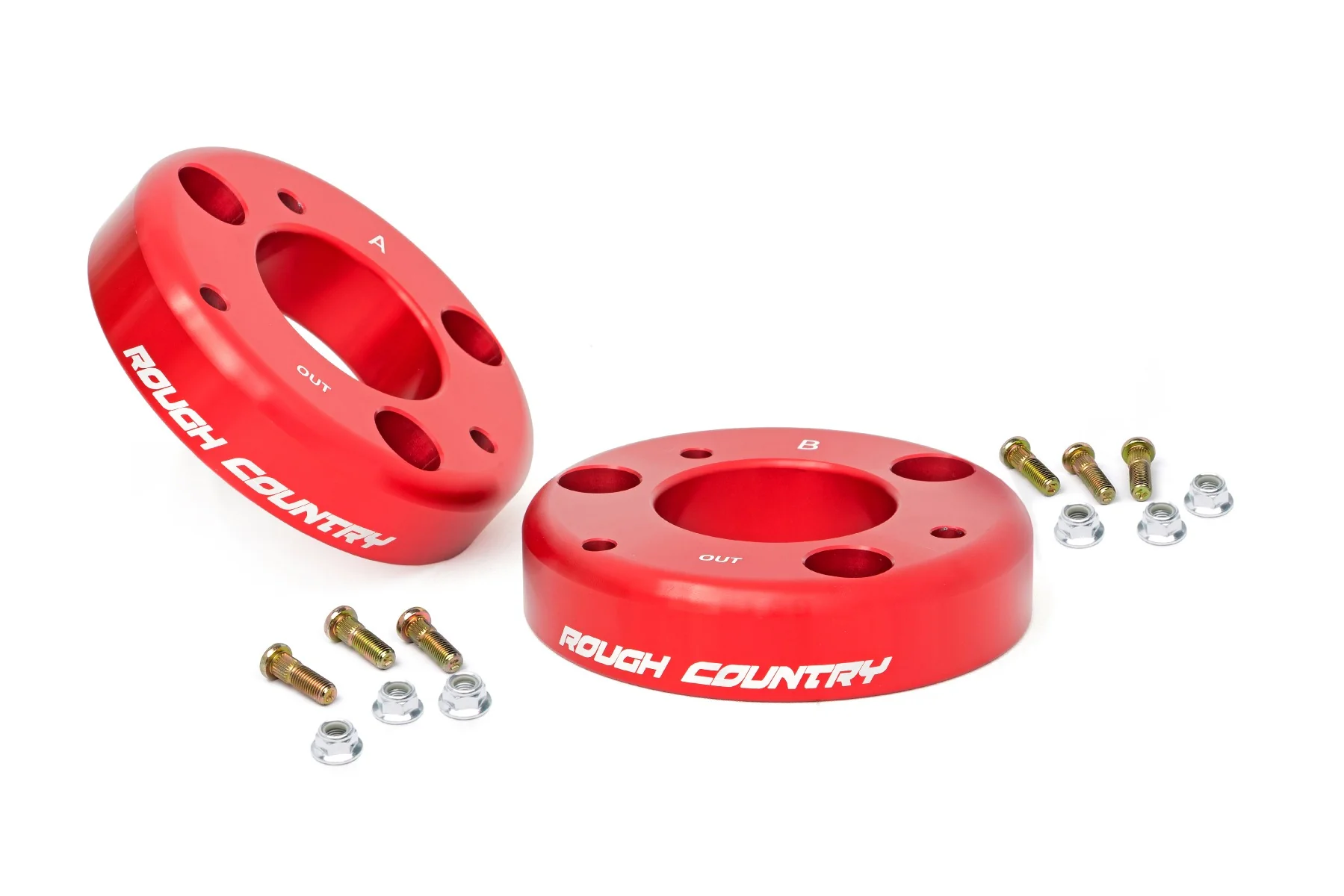 Rough Country - 2 Inch Leveling Kit - Red - Ford F-150 2WD/4WD (2009-2013) - Image 6