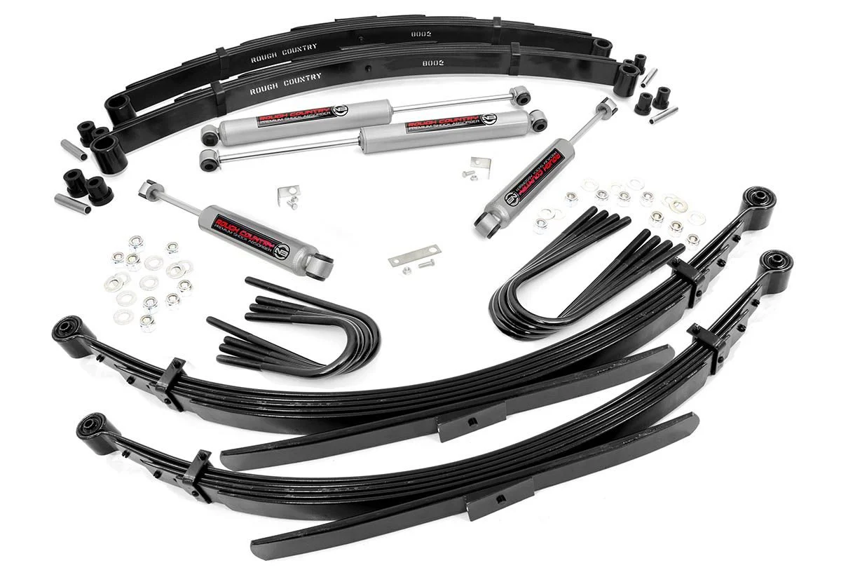 Rough Country - 2 Inch Lift Kit - 56 Inch RR Springs - Chevy/GMC 3/4-Ton Suburban 4WD (88-91) - Image 2