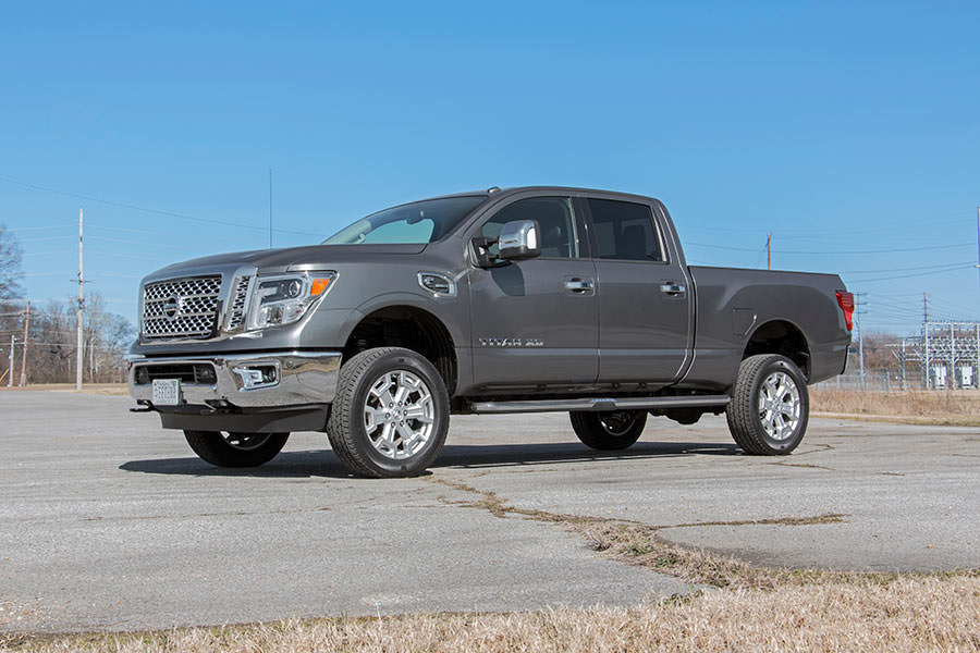 Rough Country - 2 Inch Lift Kit - Red Spacers - Nissan Titan XD 2WD/4WD (2016-2024) - Image 3