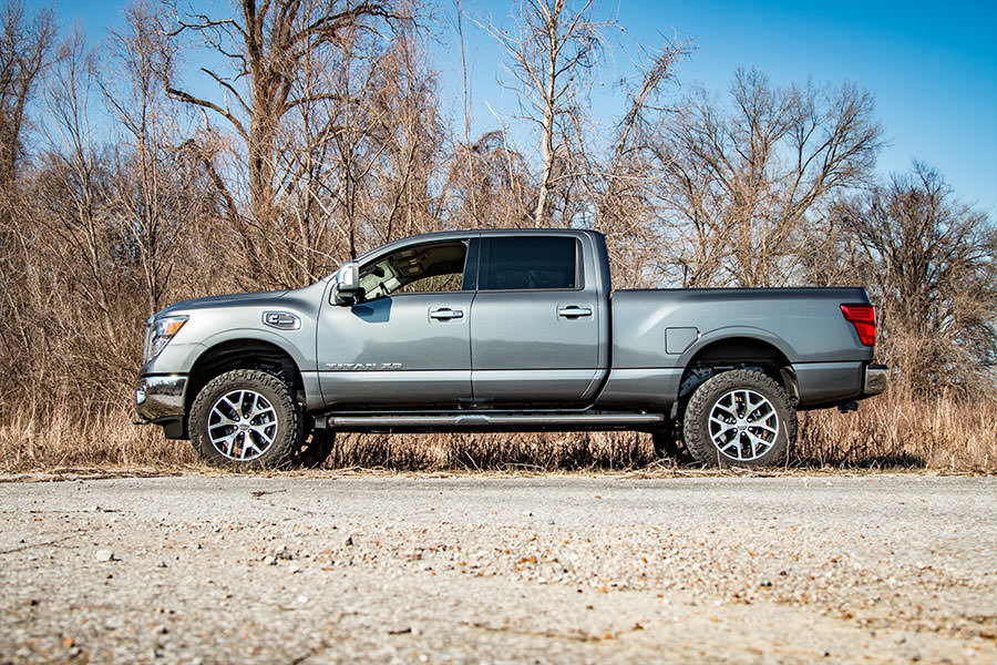 Rough Country - 2 Inch Lift Kit - Red Spacers - Nissan Titan XD 2WD/4WD (2016-2024) - Image 4
