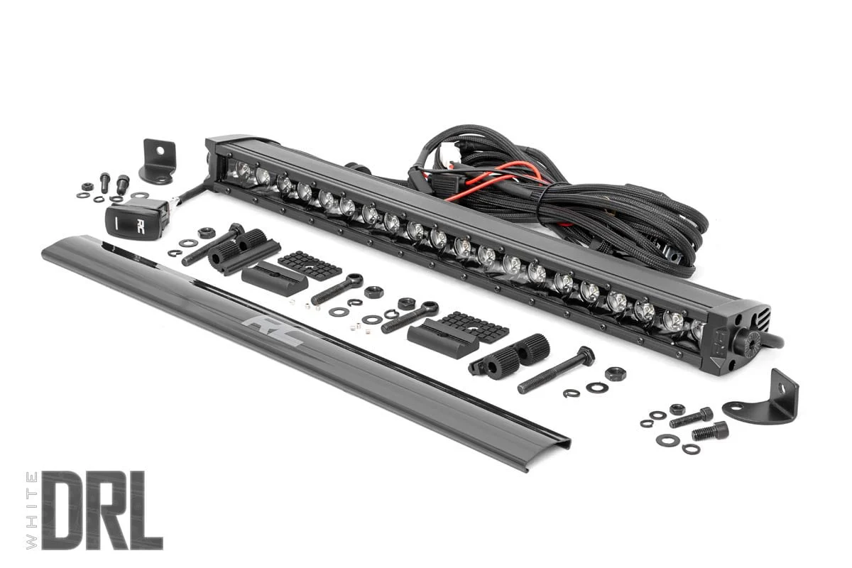 Rough Country - 20 Inch Black Series LED Light Bar - Single Row - Amber DRL - Image 6