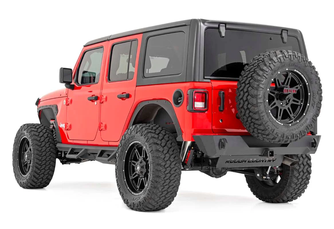 Rough Country - 3.5 Inch Lift Kit - Adj Lower - FR D/S - Jeep Wrangler Unlimited 4WD (24-25) - Image 3