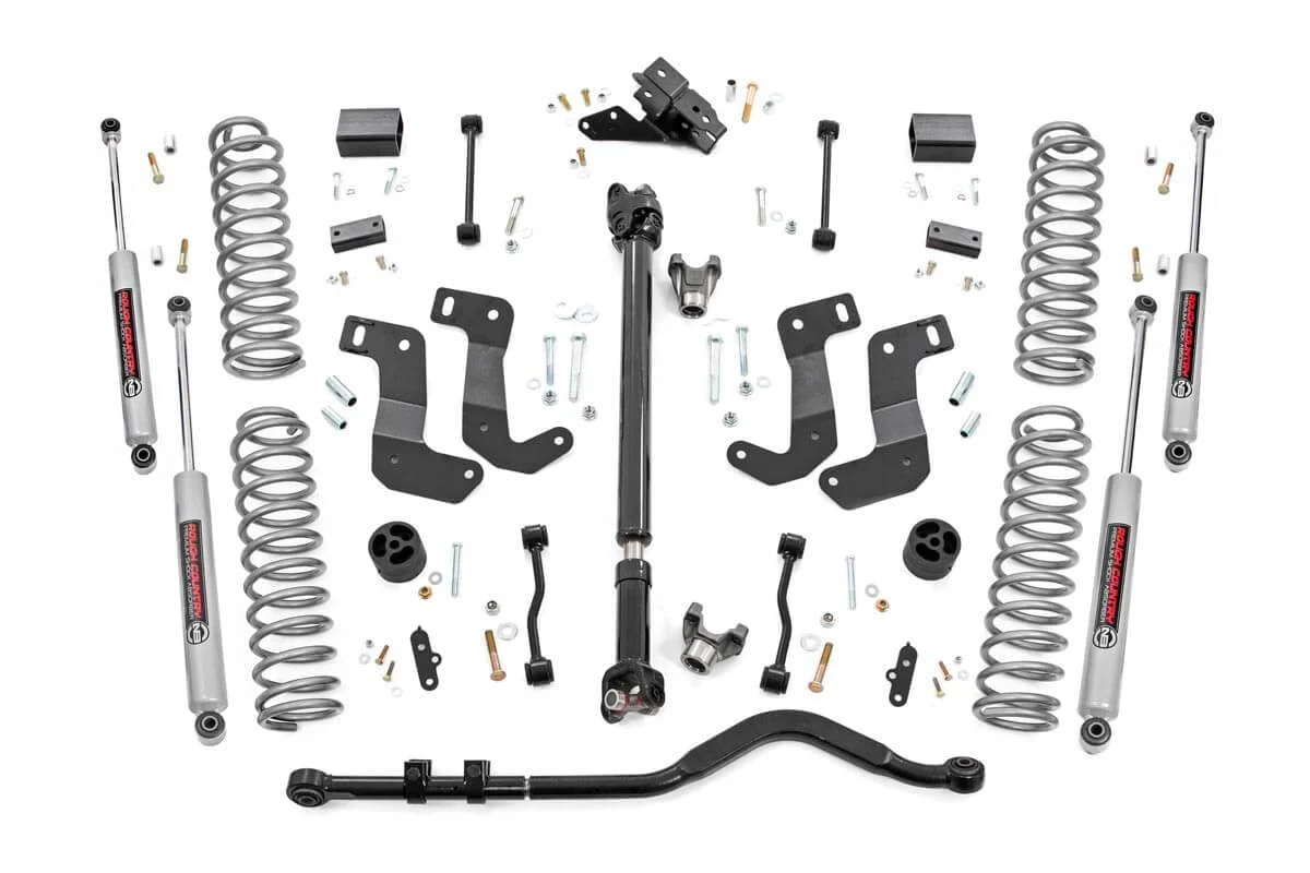 Rough Country - 3.5 Inch Lift Kit - C/A Drop - Front D/S - Jeep Wrangler JL 4WD (2024-2025)