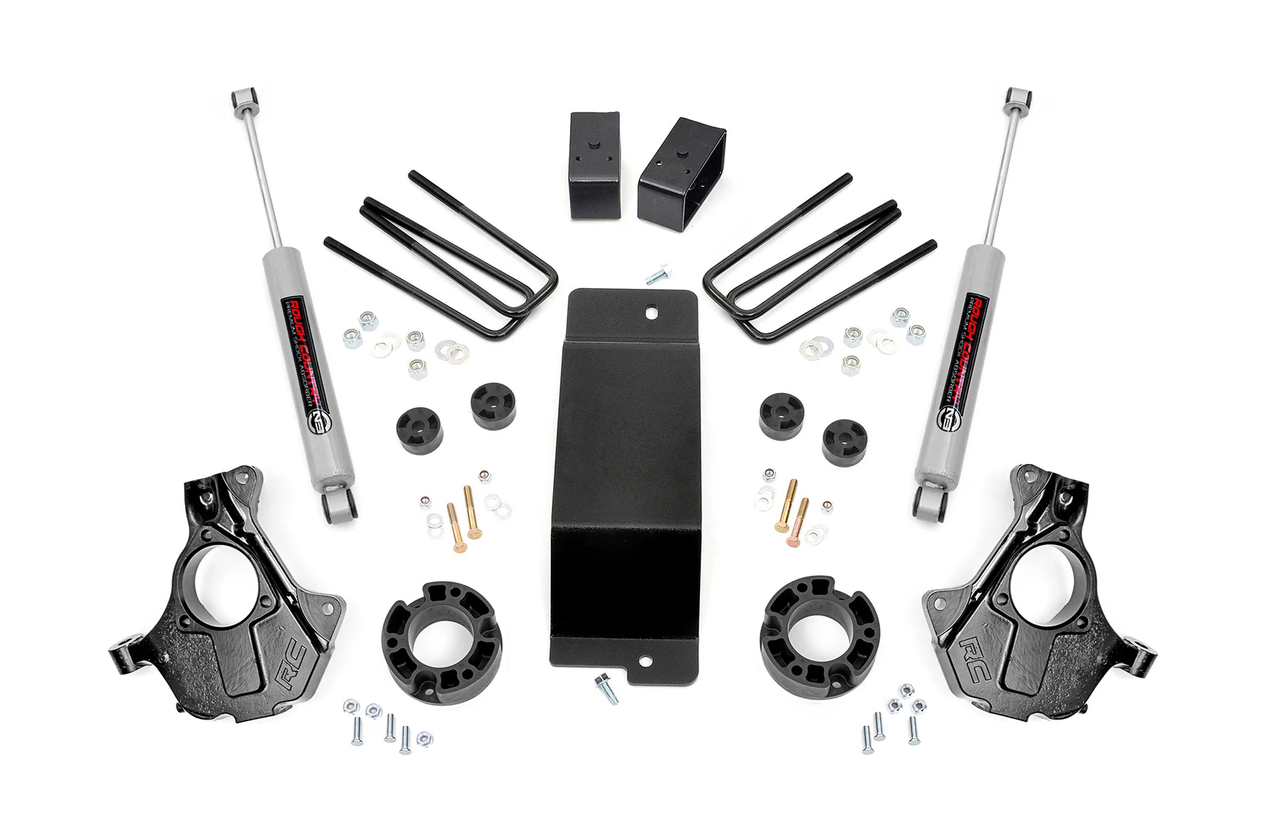 Rough Country - 3.5 Inch Lift Kit - Cast Steel LCA - Chevy/GMC 1500 (07-13)