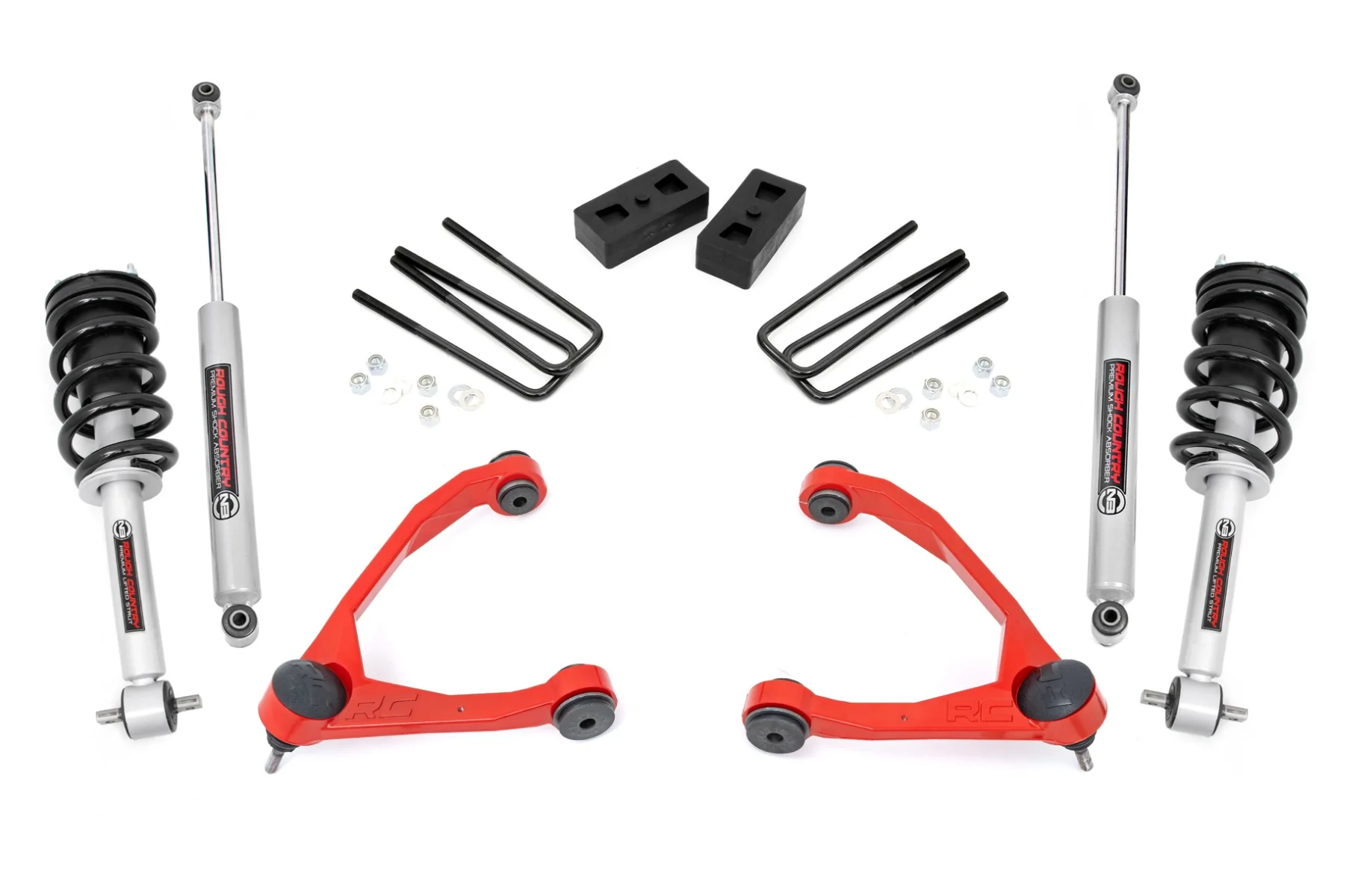 Rough Country - 3.5 Inch Lift Kit - Cast Steel - N3 Strut - Chevy/GMC 1500 (07-13) - Image 2