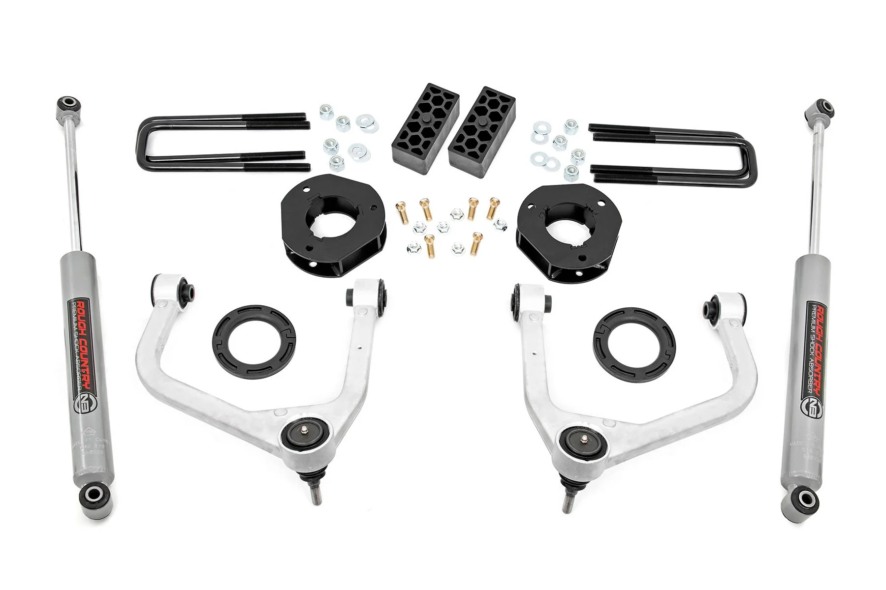 Rough Country - 3.5 Inch Lift Kit - Chevy Silverado 1500 2WD/4WD (2019-2024 & Classic)