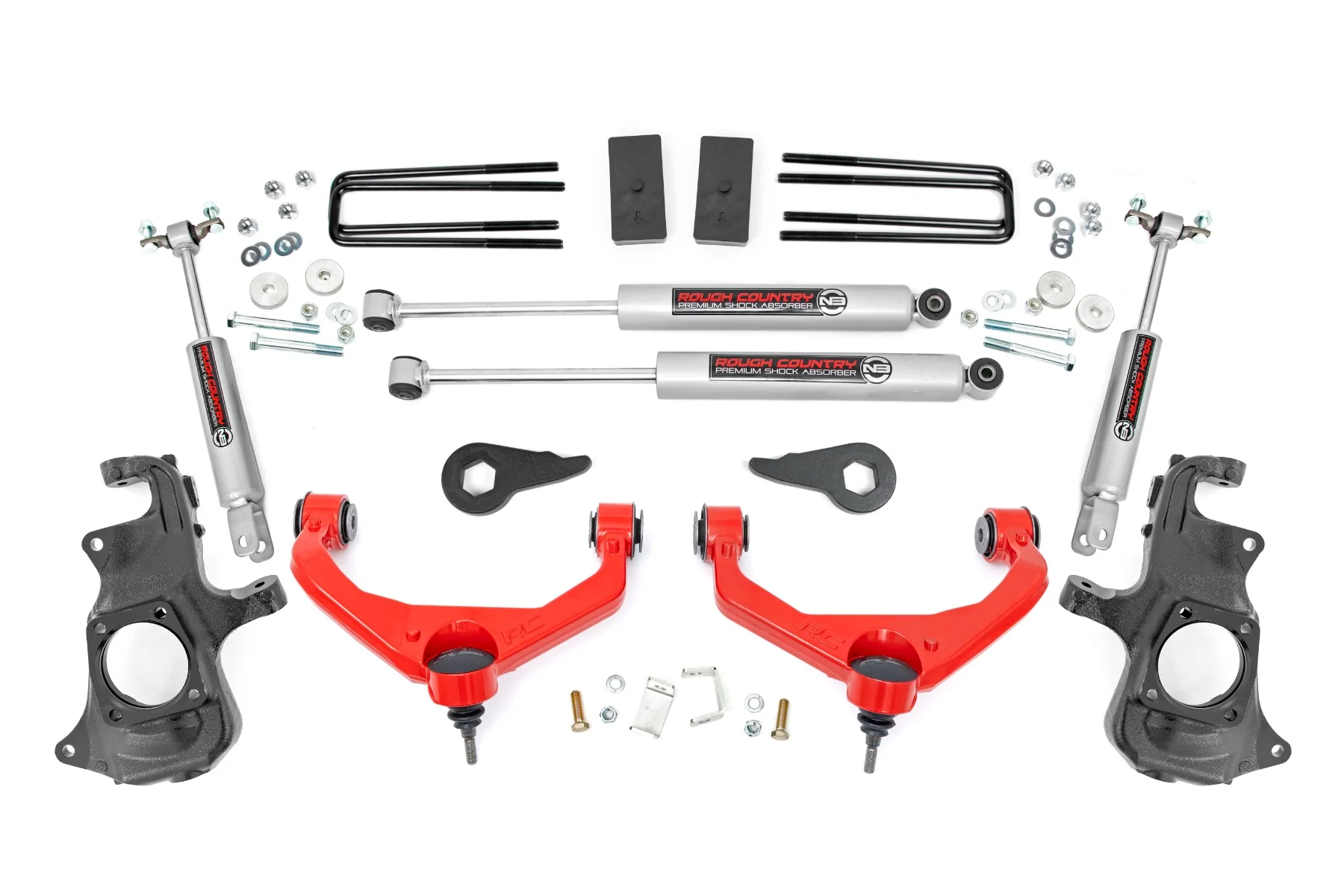 Rough Country - 3.5 Inch Lift Kit - Knuckle - Chevy/GMC 2500HD/3500HD (11-19) - Image 7