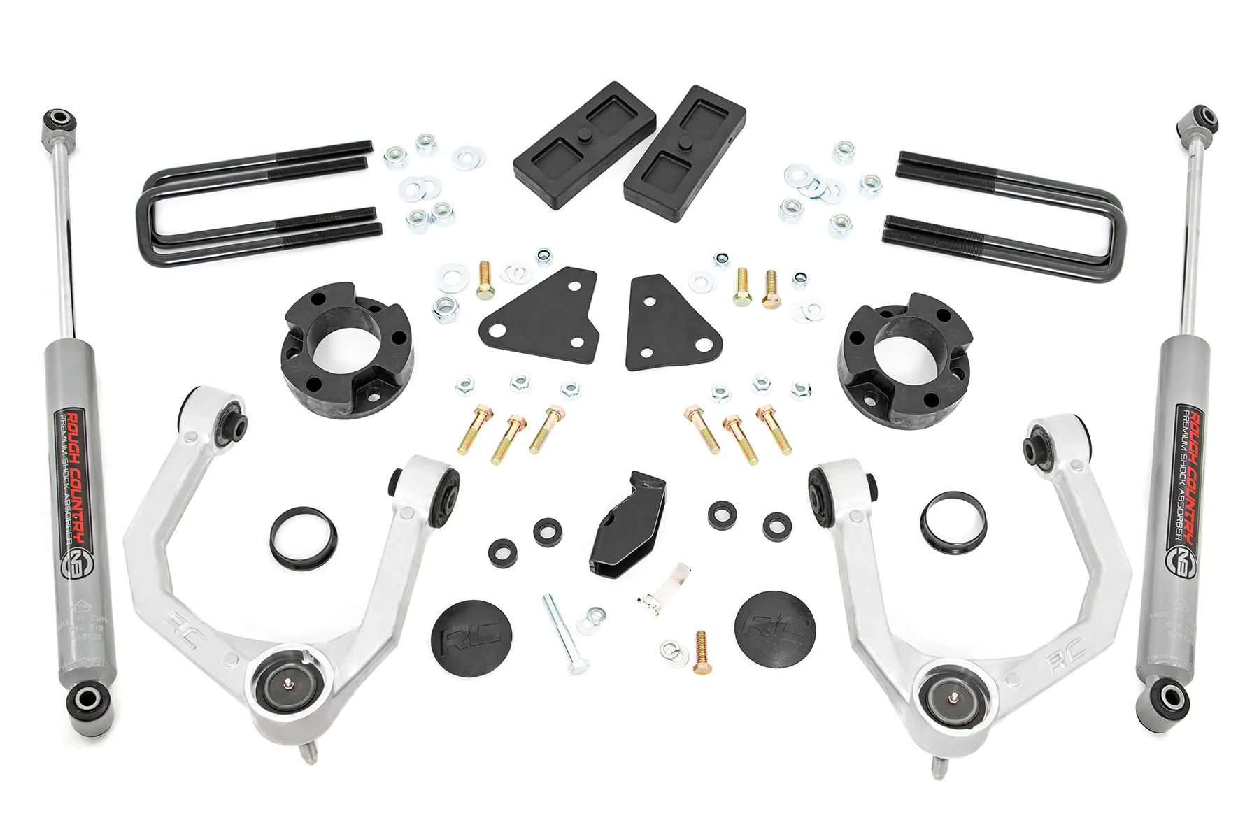 Rough Country - 3.5 Inch Lift Kit - N3 - Cast Steel Knuckles - Ford Ranger 4WD (2019-2023) - Image 7
