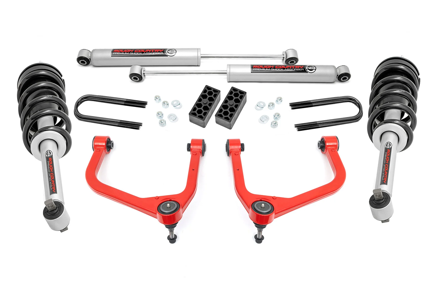 Rough Country - 3.5 Inch Lift Kit - N3 Struts - Rear Mono Leaf - Chevy Silverado 1500 (22-24) - Image 7