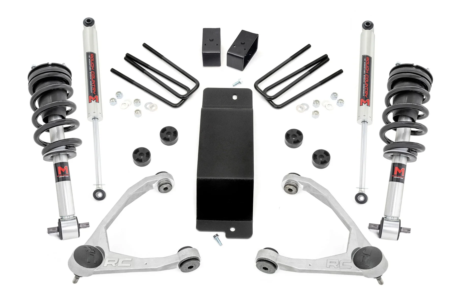 Rough Country - 3.5 Inch Lift Kit - UCA - M1 Struts - Chevy/GMC 1500 (07-13)