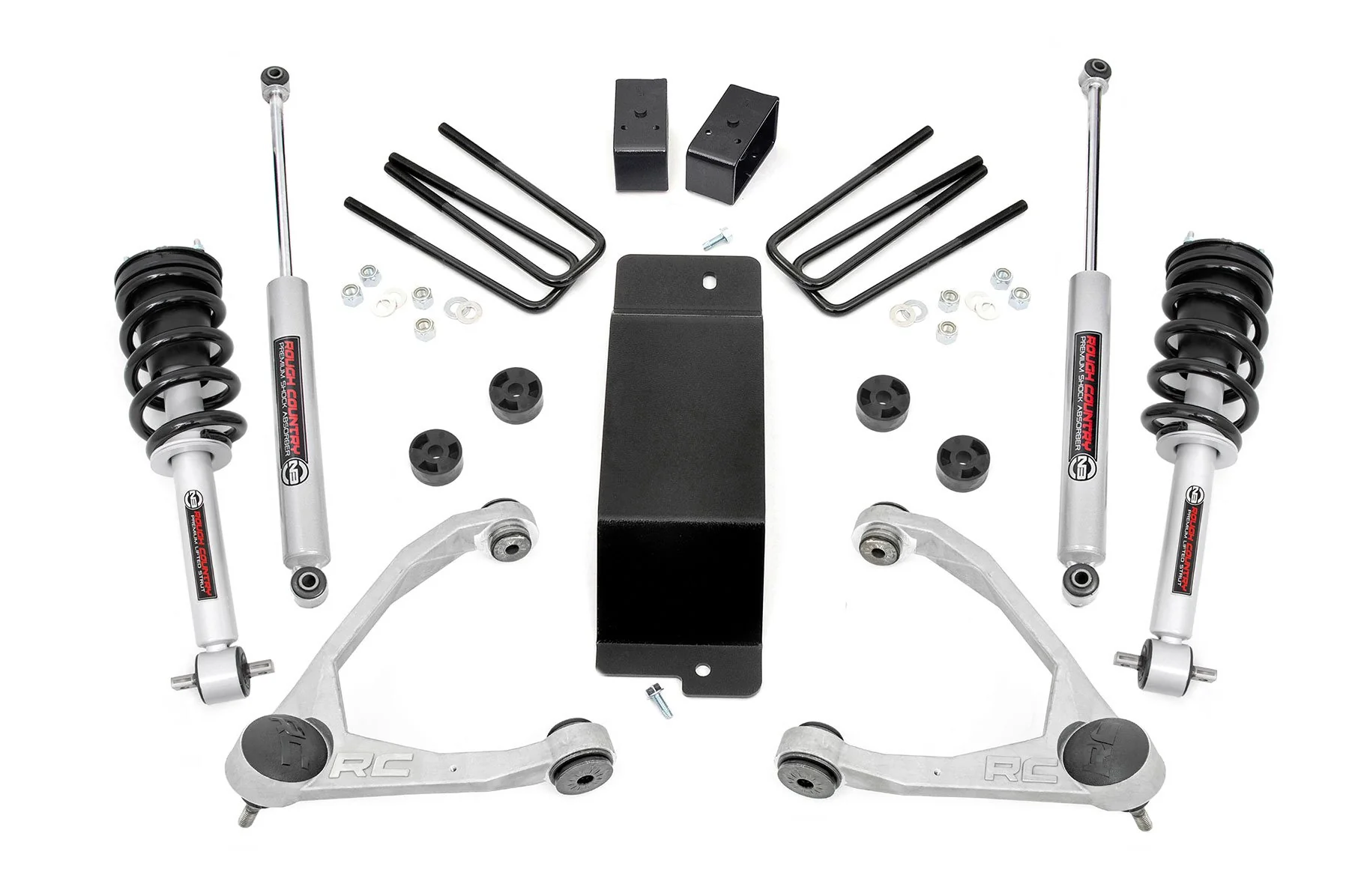 Rough Country - 3.5 Inch Lift Kit - UCA - N3 Struts - Chevy/GMC 1500 (07-13)