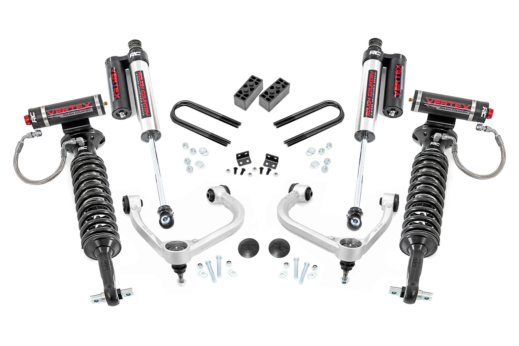 Rough Country - 3 Inch Lift Kit - Fabbed UCA - Vertex - Ford F-150 4WD (2021-2025) - Image 7