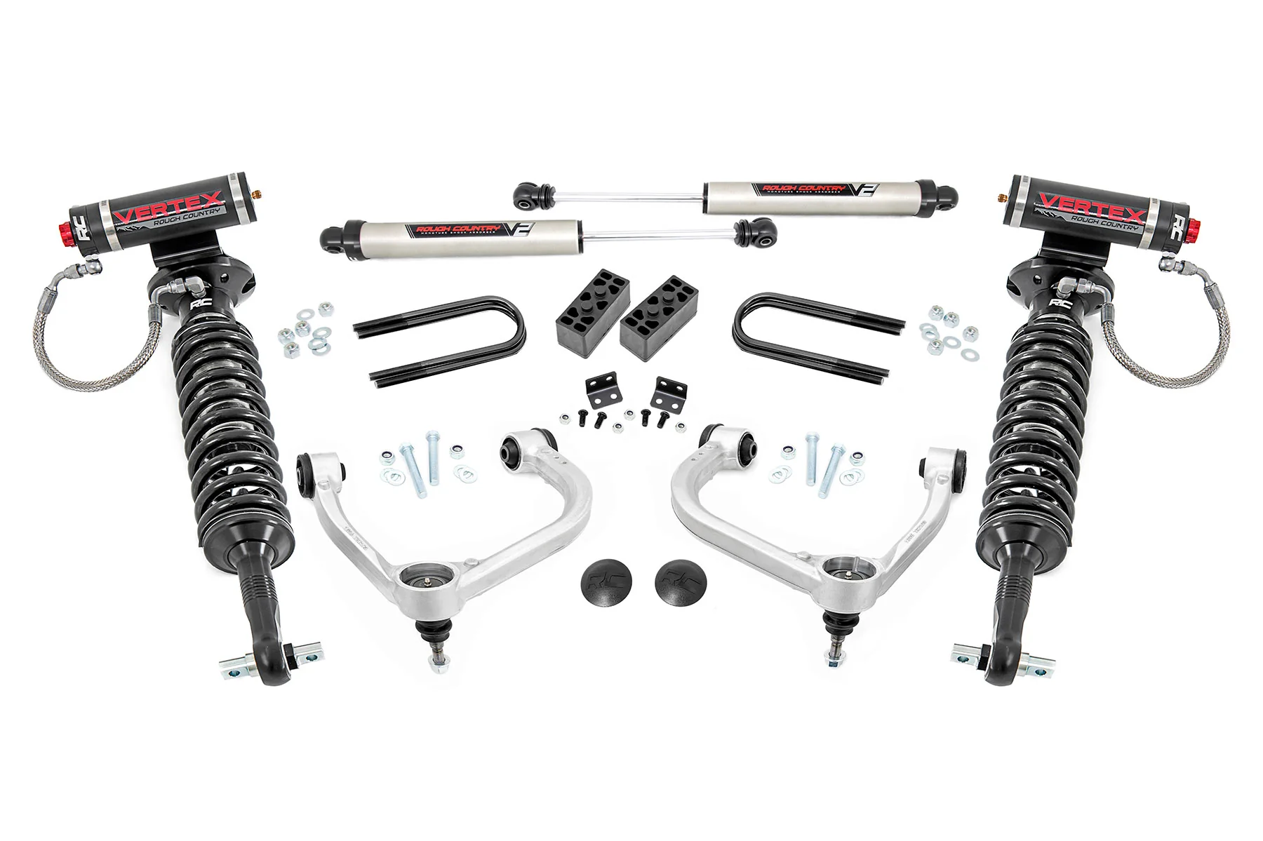 Rough Country - 3 Inch Lift Kit - Fabbed UCA - Vertex/V2 - Ford F-150 4WD (2021-2025) - Image 7