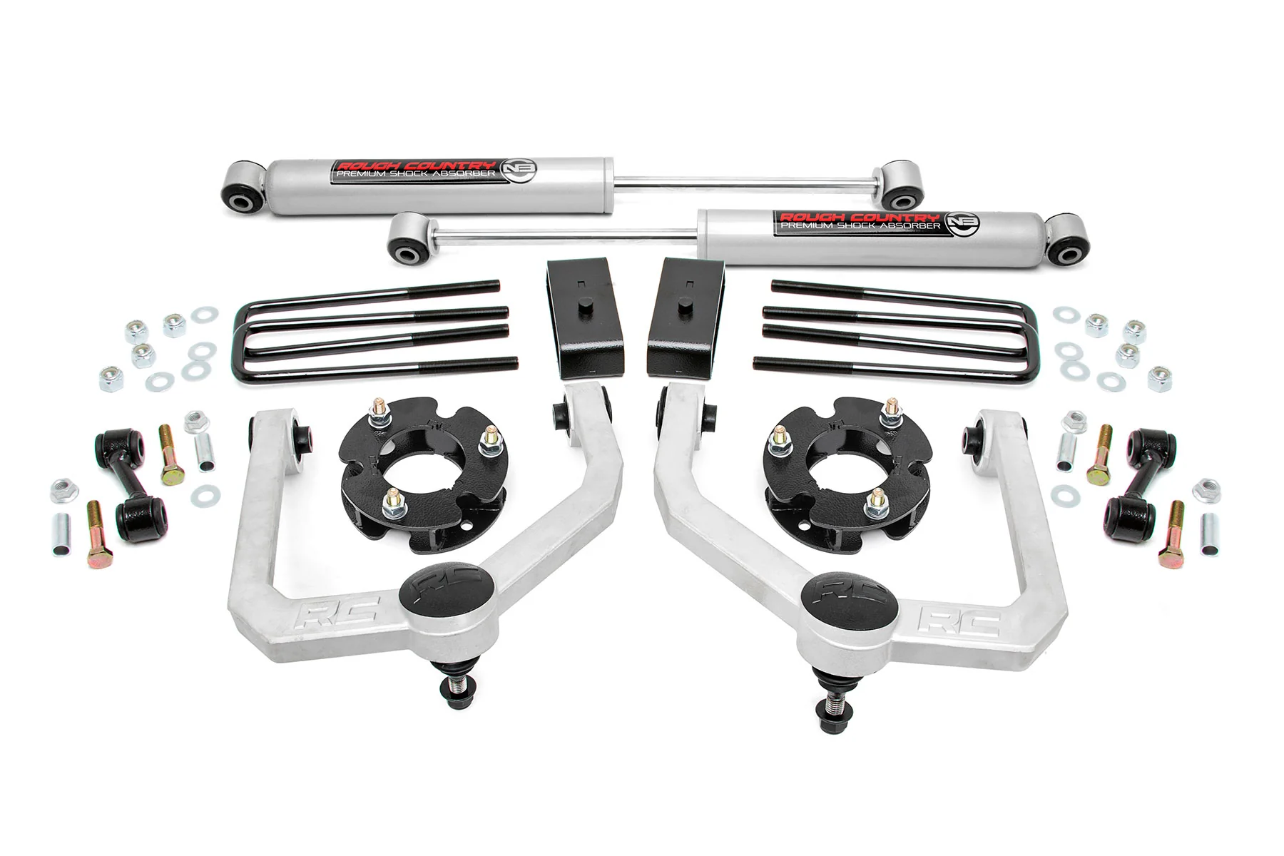 Rough Country - 3 Inch Lift Kit - N3 Shocks - Nissan Titan 2WD/4WD (2004-2024)