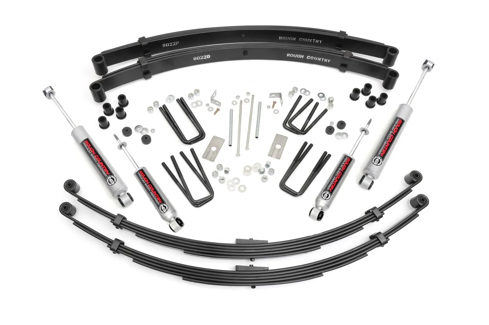 Rough Country - 3 Inch Lift Kit - Rear Springs - Toyota Truck 4WD (1984-1985)