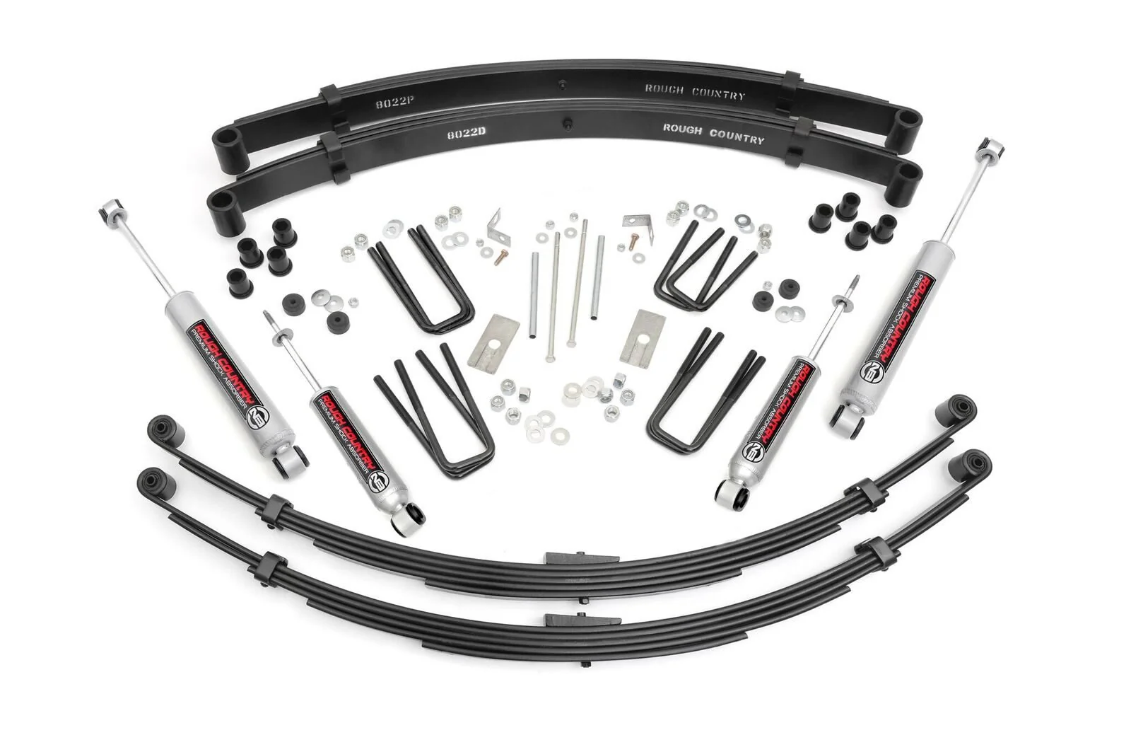 Rough Country - 3 Inch Lift Kit - Rear Springs - Toyota Truck 4WD (1984-1985) - Image 2