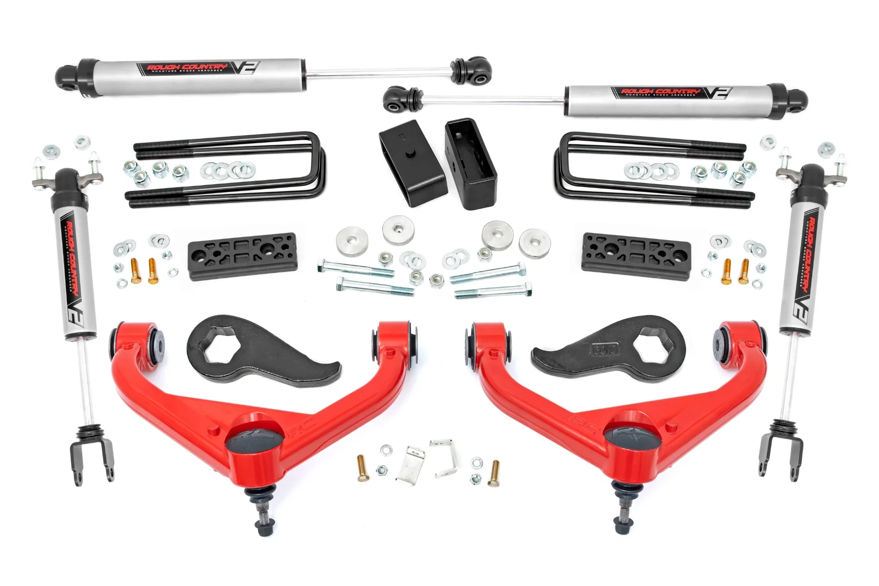 Rough Country - 3 Inch Lift Kit - UCAs - V2 - Chevy/GMC Sierra 3500 HD/Silverado 3500 HD (20-25) - Image 7