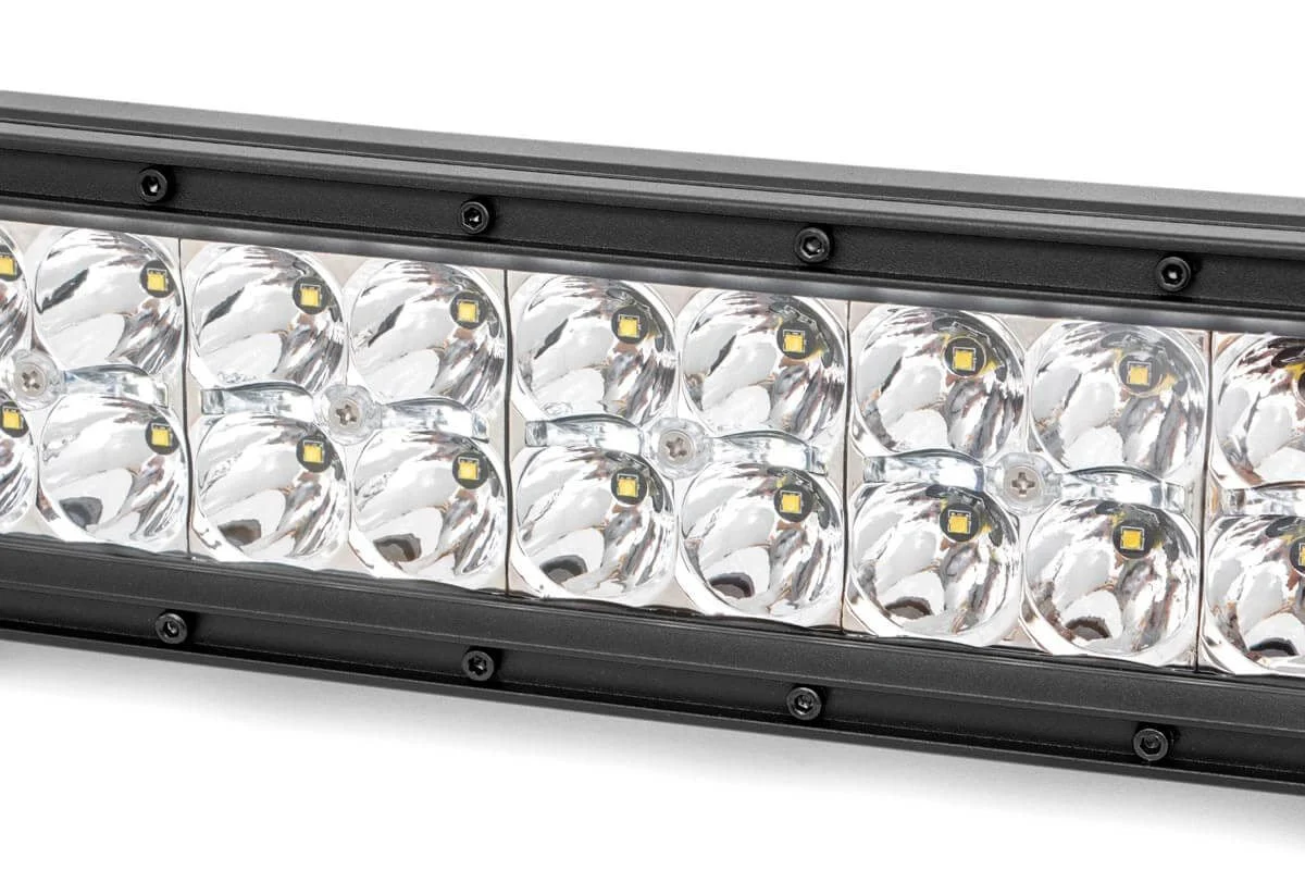 Rough Country - 30 Inch Chrome Series LED Light Bar - Curved - Dual Row - Cool White DRL - Image 4