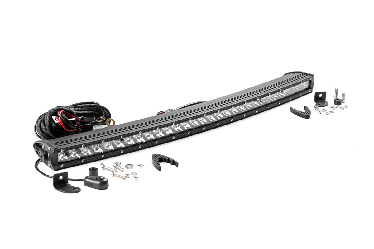 Rough Country - 30 Inch Chrome Series LED Light Bar - Curved - Single Row - Image 5