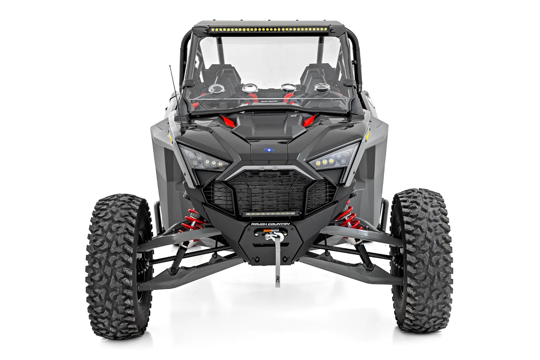 Rough Country - 30" Single Row Light Mount - Front - Black Series - Polaris RZR Turbo R 4 - Image 10