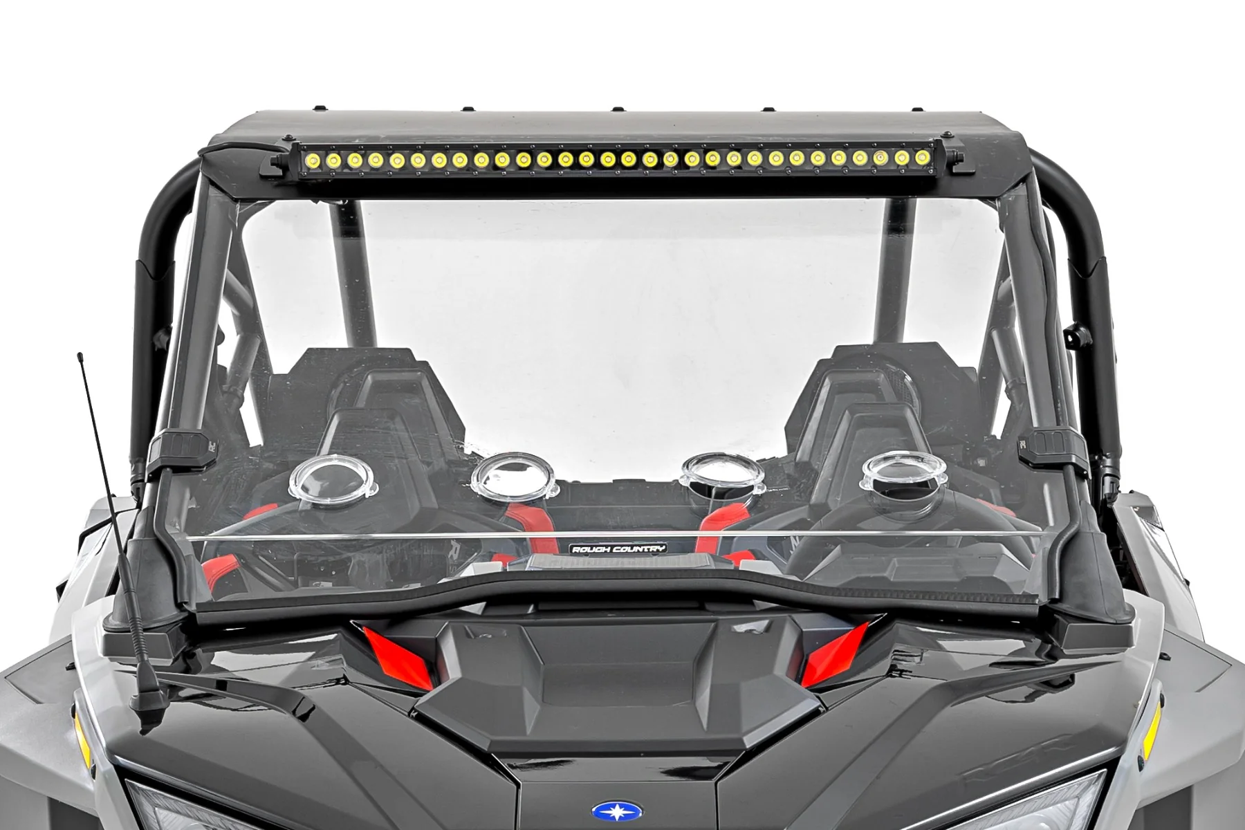Rough Country - 30" Single Row Light Mount - Front - Black Series - Polaris RZR Turbo R 4 - Image 9