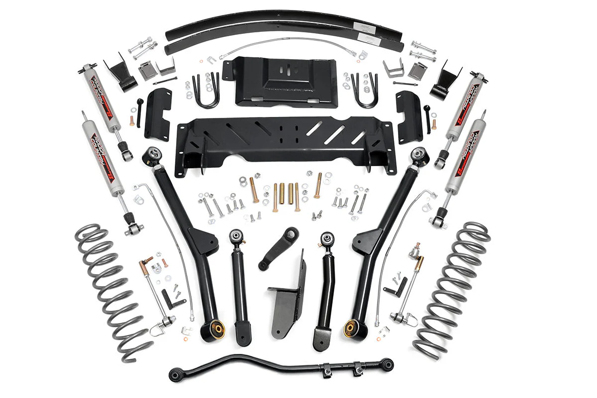 Rough Country - 4.5 Inch Lift Kit - Long Arm - AAL - NP242 - Jeep Cherokee XJ 4WD (1984-2001) - Image 4