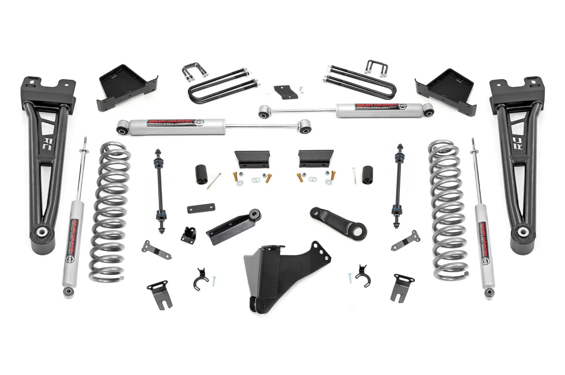 Rough Country - 4.5 Inch Lift Kit - Radius Arm - Diesel - Ford F-250/F-350 Super Duty (23-25)