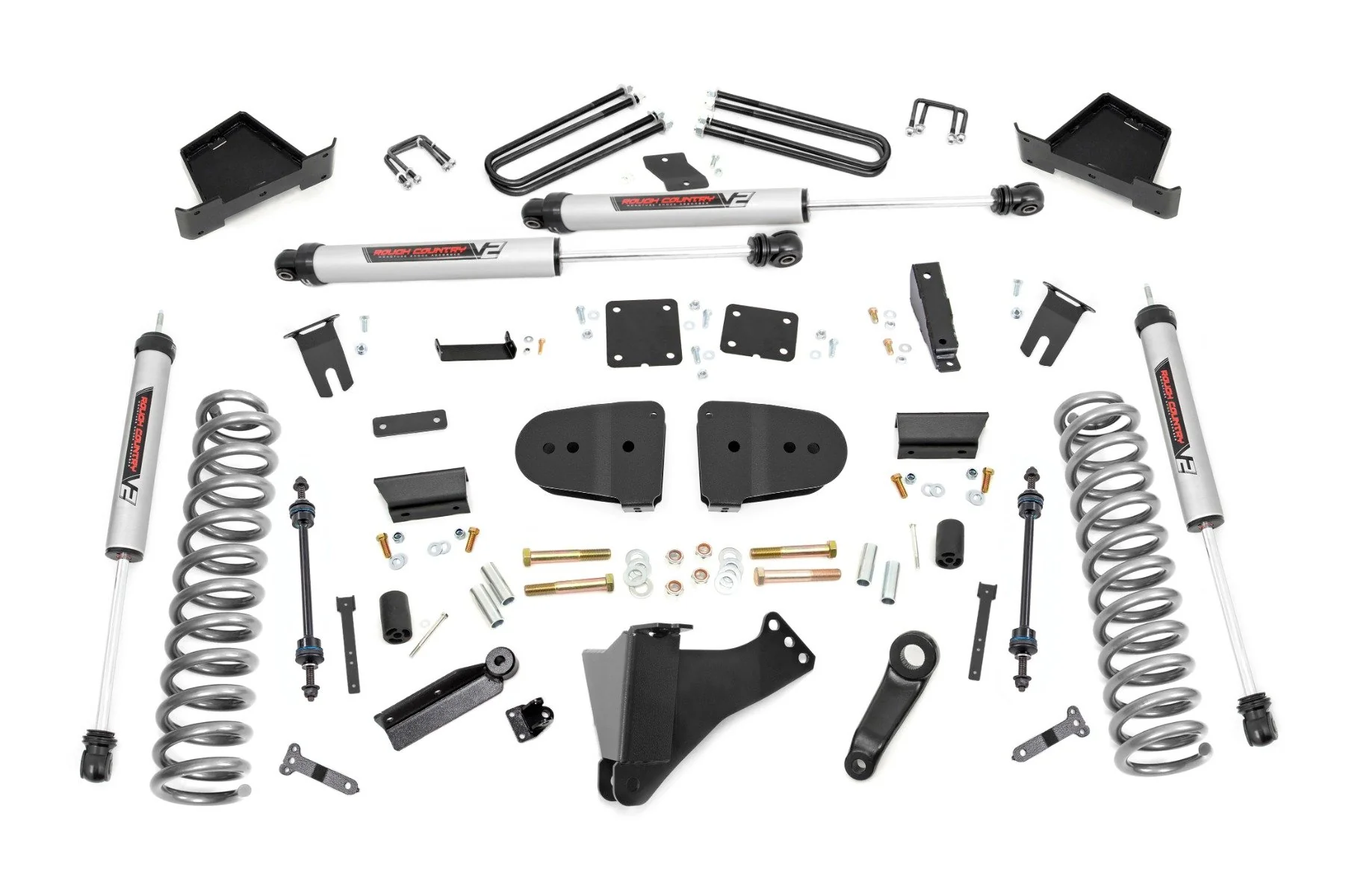 Rough Country - 4.5 Inch Lift Kit - V2 - Diesel - Ford F-250/F-350 Super Duty 4WD (2023-2025)