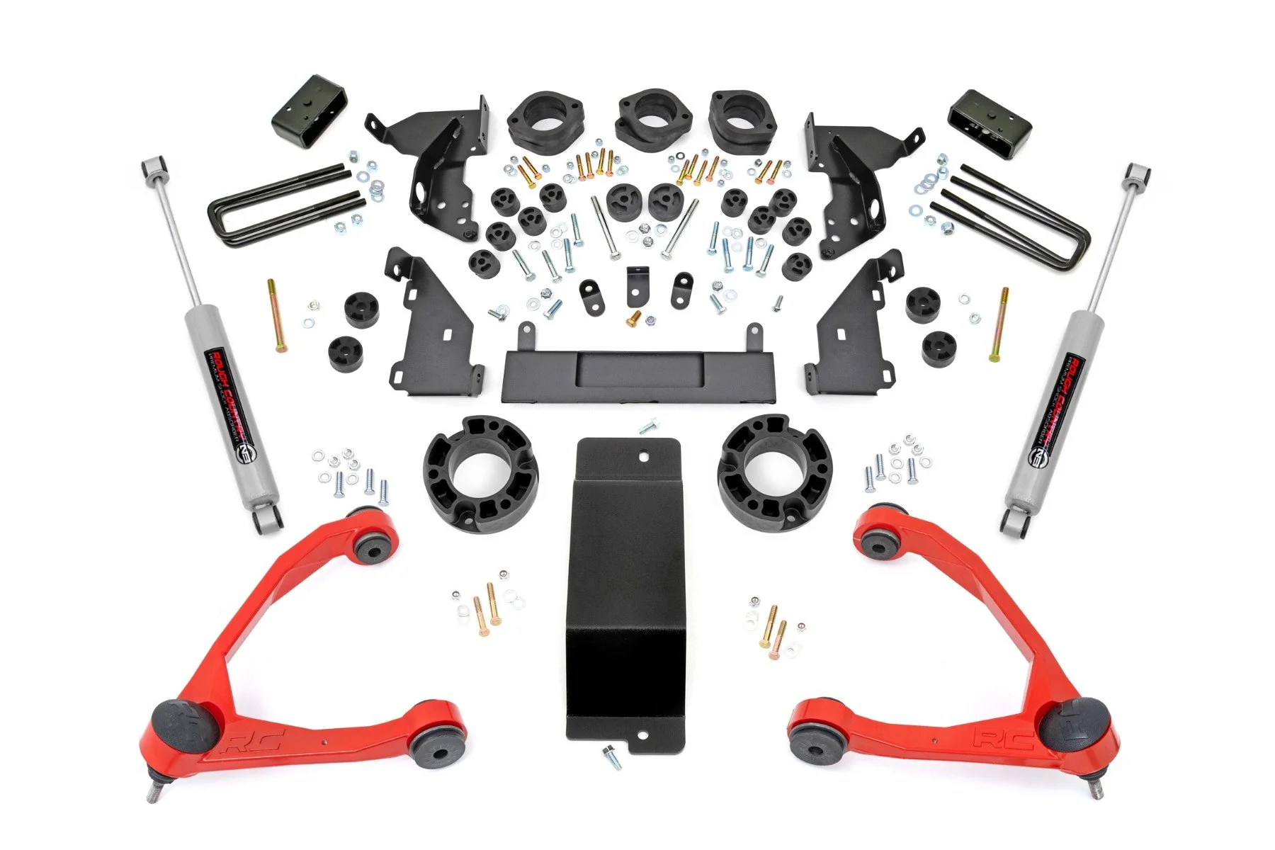 Rough Country - 4.75 Inch Lift Kit - Red UCA - Combo - Chevy/GMC 1500 (14-15)
