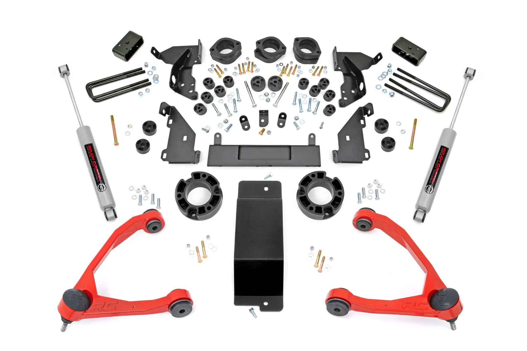 Rough Country - 4.75 Inch Lift Kit - Red UCA - Combo - Chevy/GMC 1500 (14-15) - Image 2
