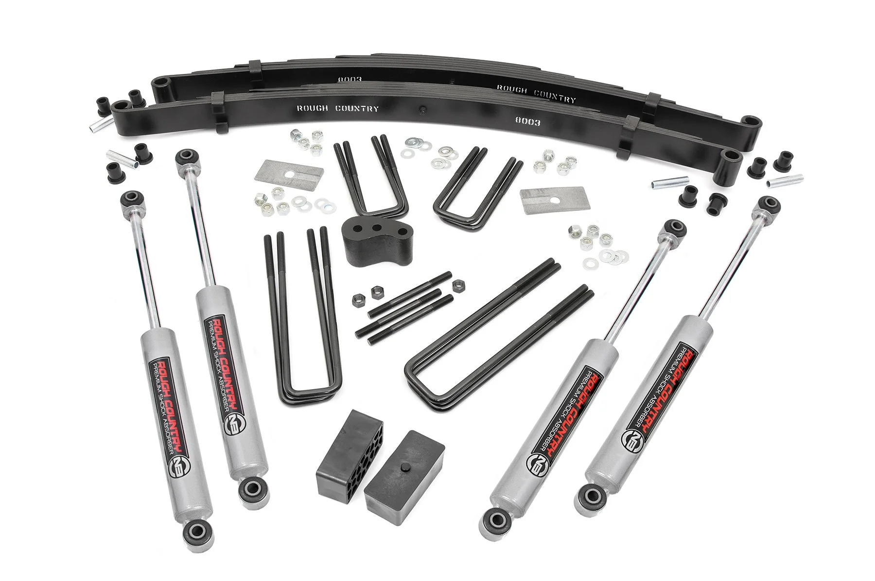 Rough Country - 4 Inch Lift Kit - Rear Blocks - Dodge W100 Truck/W200 Truck 4WD (1970-1974) - Image 2