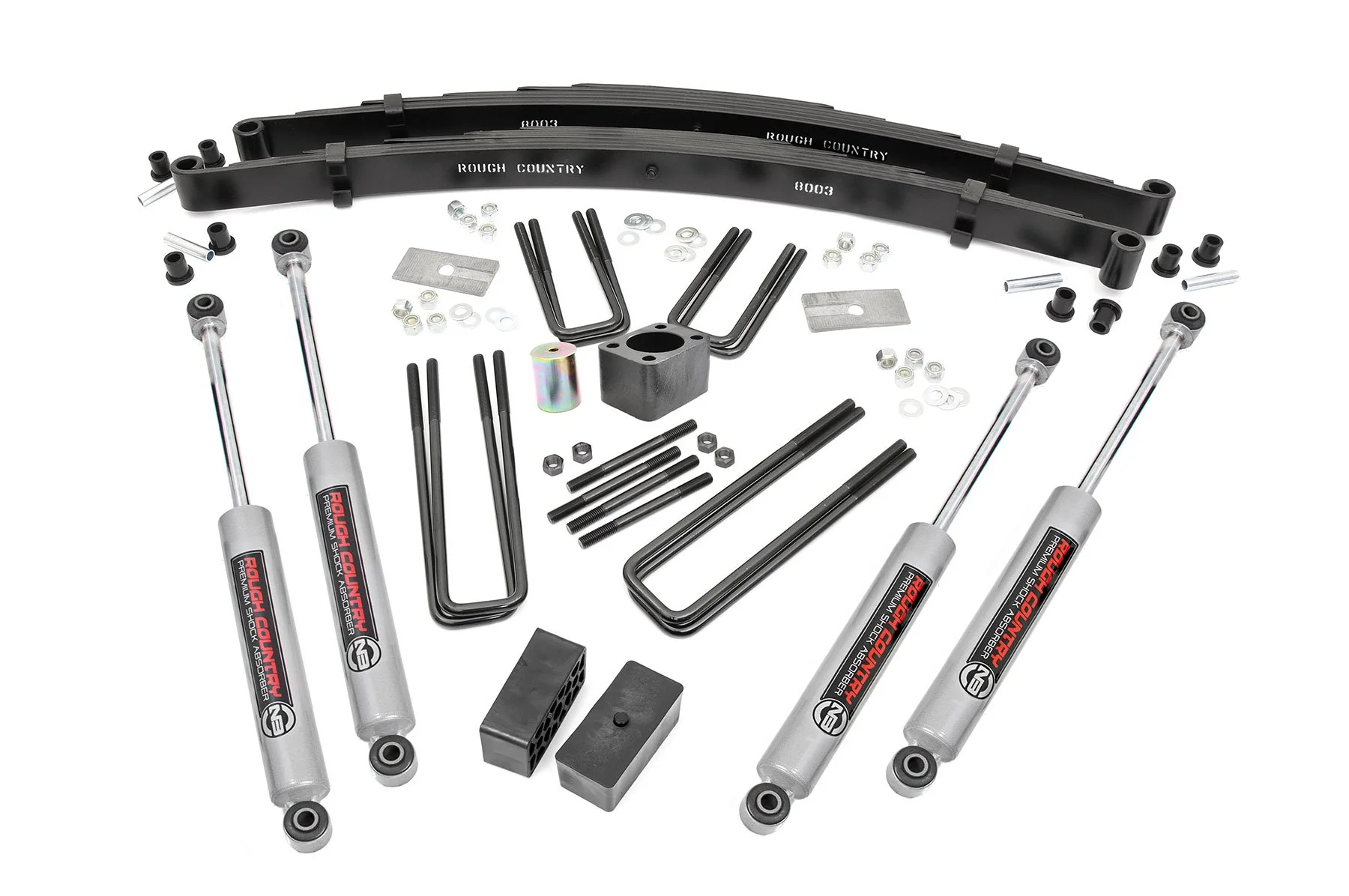 Rough Country - 4 Inch Lift Kit - Rear Blocks - Dodge W100 Truck/W200 Truck 4WD (1970-1974) - Image 2