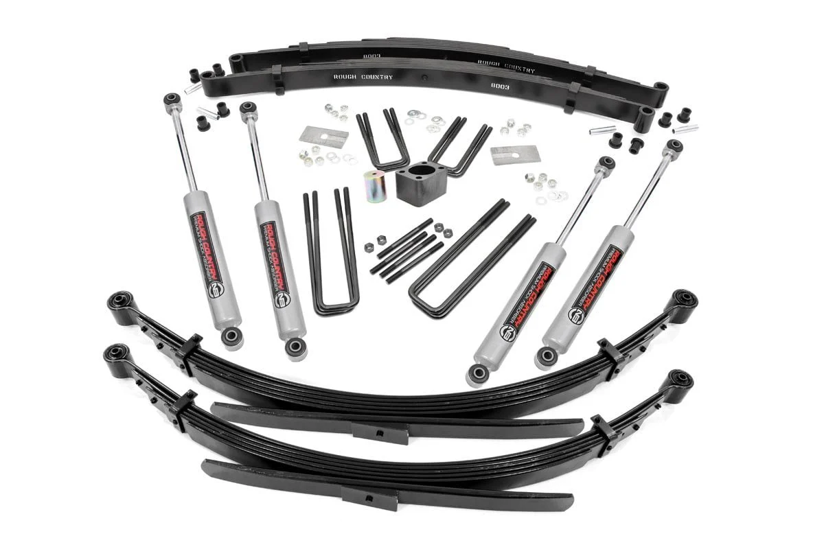 Rough Country - 4 Inch Lift Kit - Rear Springs - Dodge W200 Truck/W300 Truck 4WD (1978-1980) - Image 2