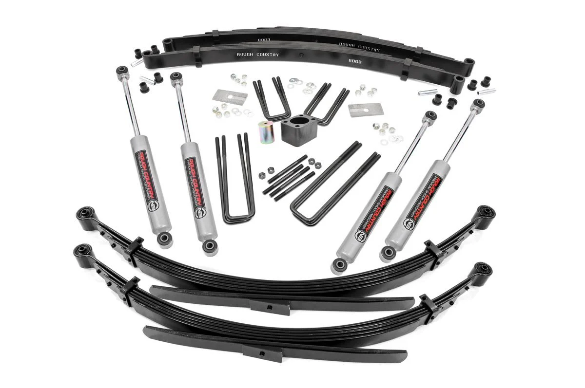 Rough Country - 4 Inch Lift Kit - Rear Springs - Dodge W100 Truck/W200 Truck 4WD (1974-1977) - Image 2