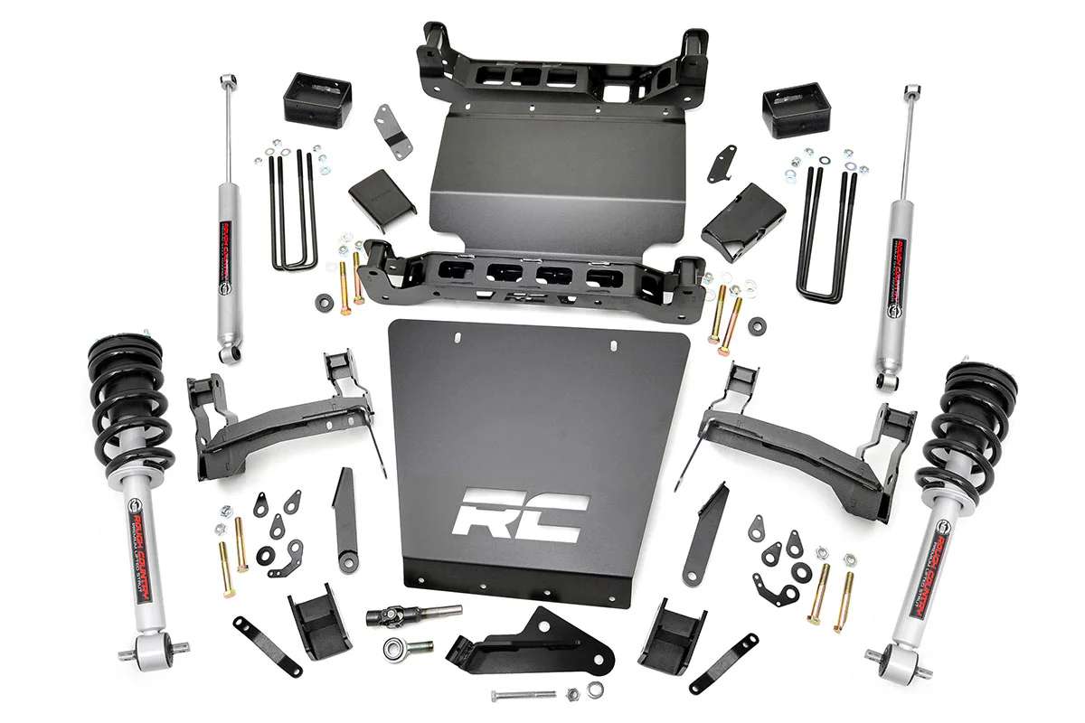 Rough Country - 5 Inch Lift Kit - Bracket - N3 Struts - Chevy/GMC 1500 (14-18 & Classic)