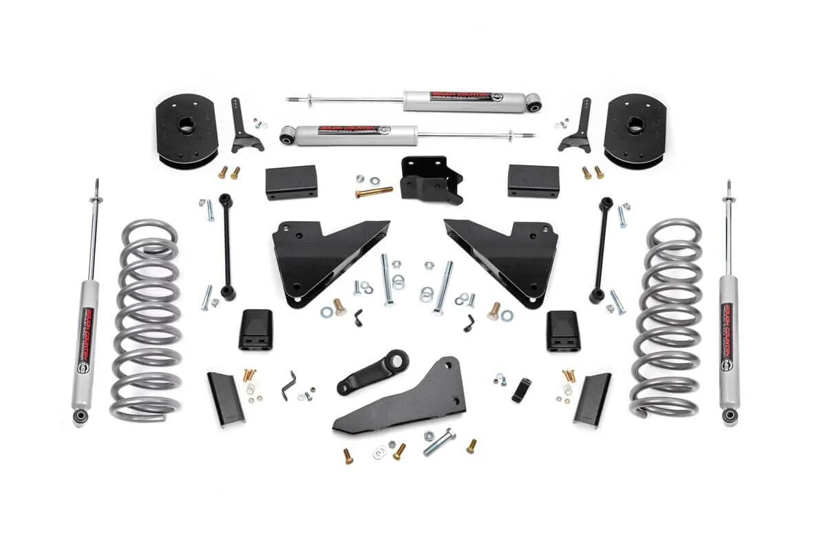 Rough Country - 5 Inch Lift Kit - FR Gas Coil - Radius Arm Drop - Ram 2500 4WD (2014-2018) - Image 2
