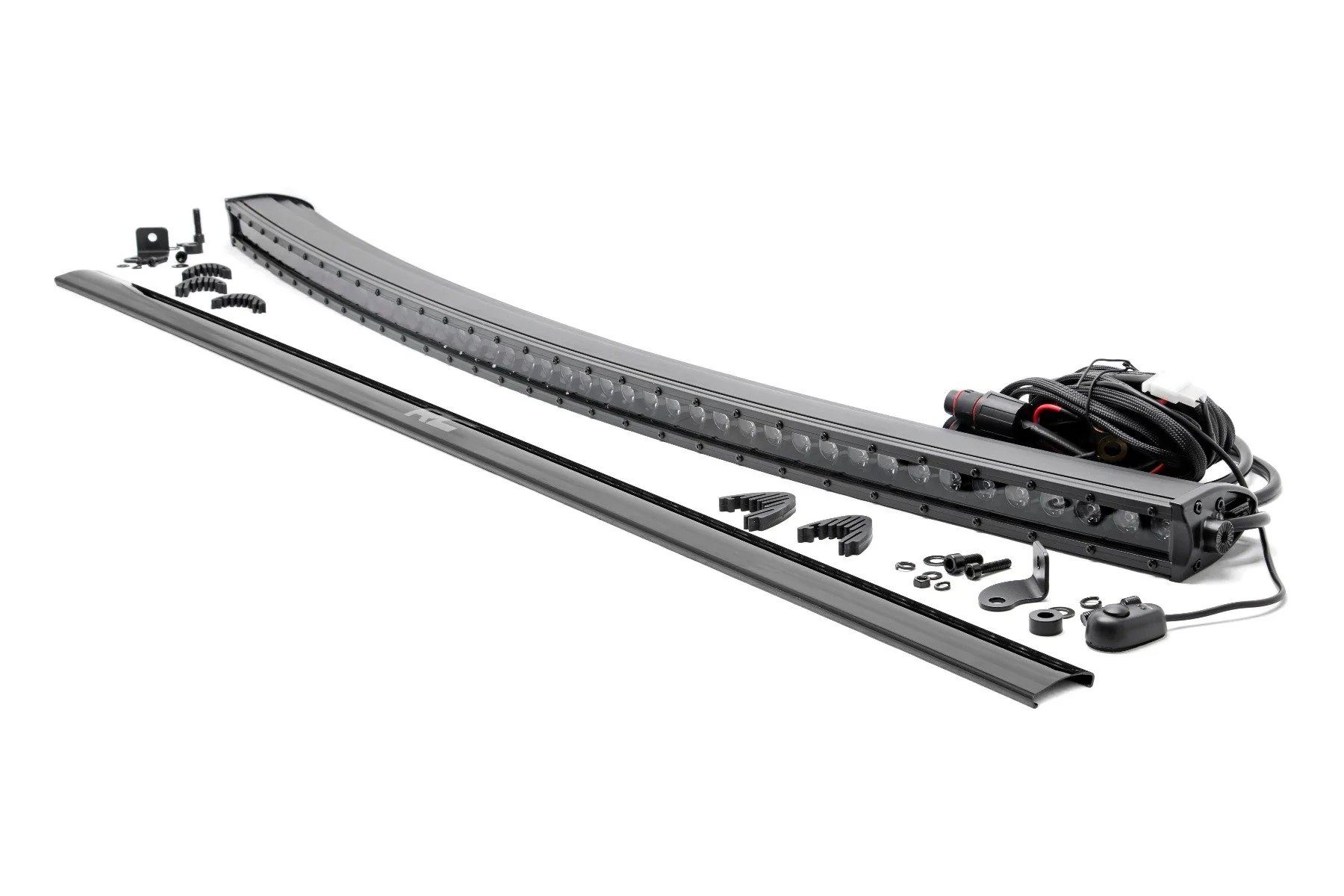 Rough Country - 50 Inch Black Series LED Light Bar - Curved - Single Row