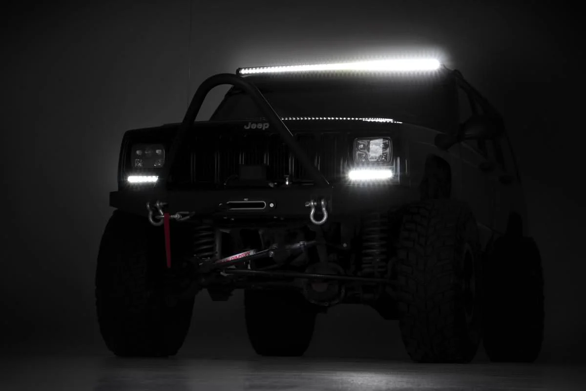 Rough Country - 50 Inch Black Series LED Light Bar - Curved - Single Row - Image 8