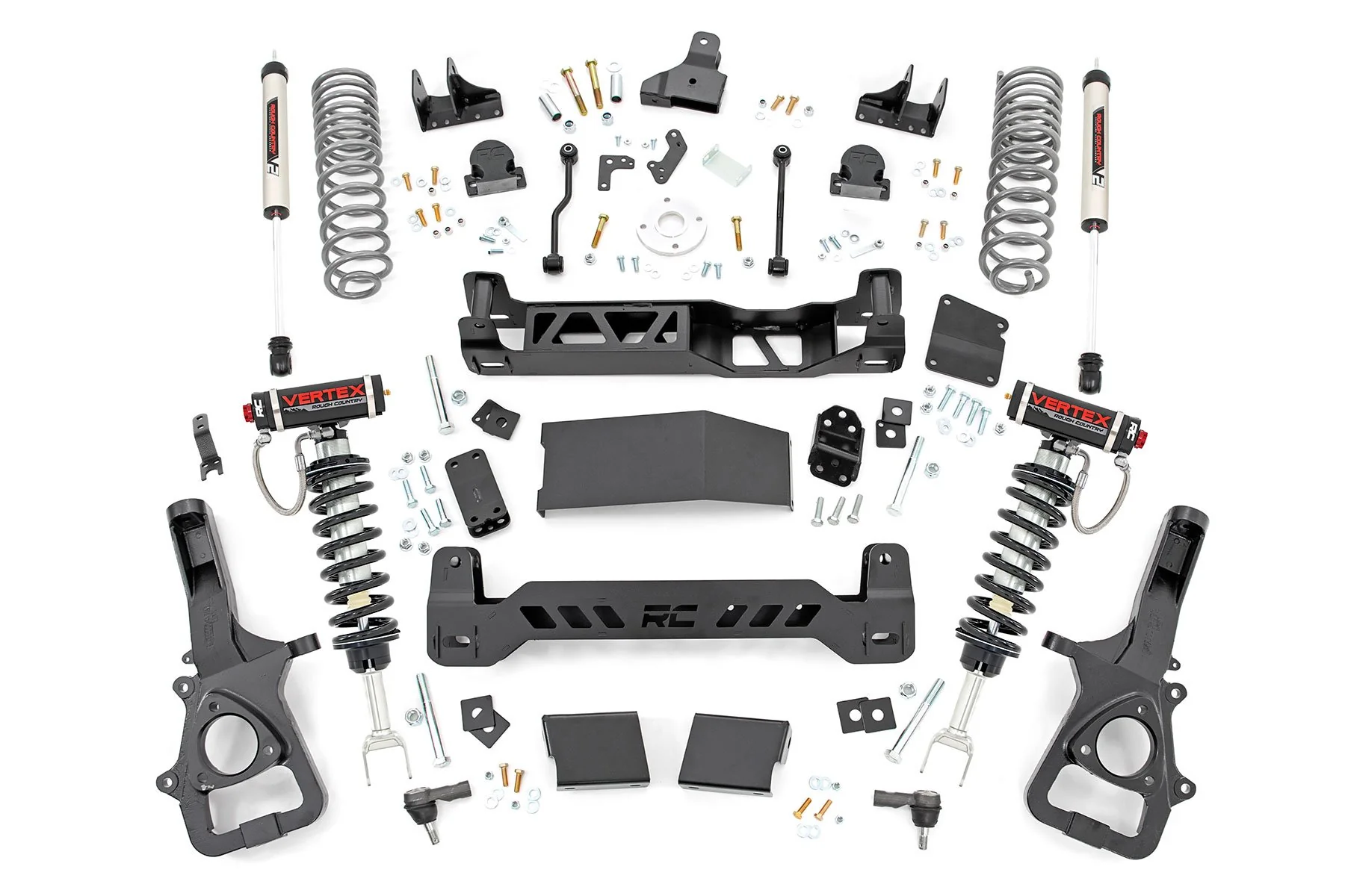 Rough Country - 6 Inch Lift Kit - 22XL - Vertex/V2 - Dual Rate Coils - Ram 1500 4WD (19-24)