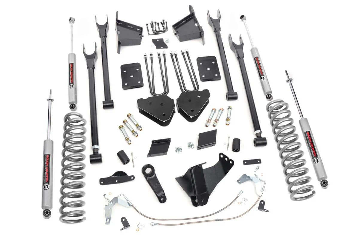 Rough Country - 6 Inch Lift Kit - 4-Link - OVLD - Ford F-250 Super Duty 4WD (2011-2014) - Image 2
