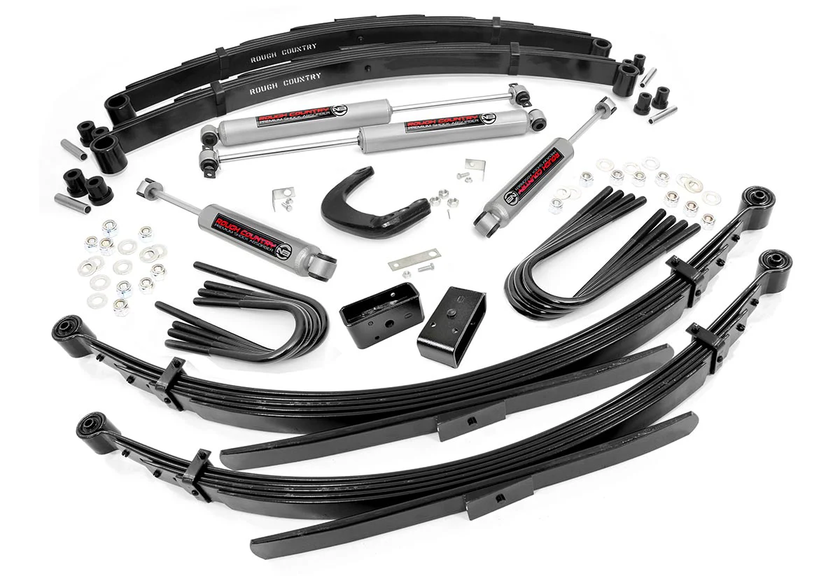 Rough Country - 6 Inch Lift Kit - 56 Inch RR Sprgs - Chevy Half-Ton Suburban/K5 Blazer (88-91) - Image 2
