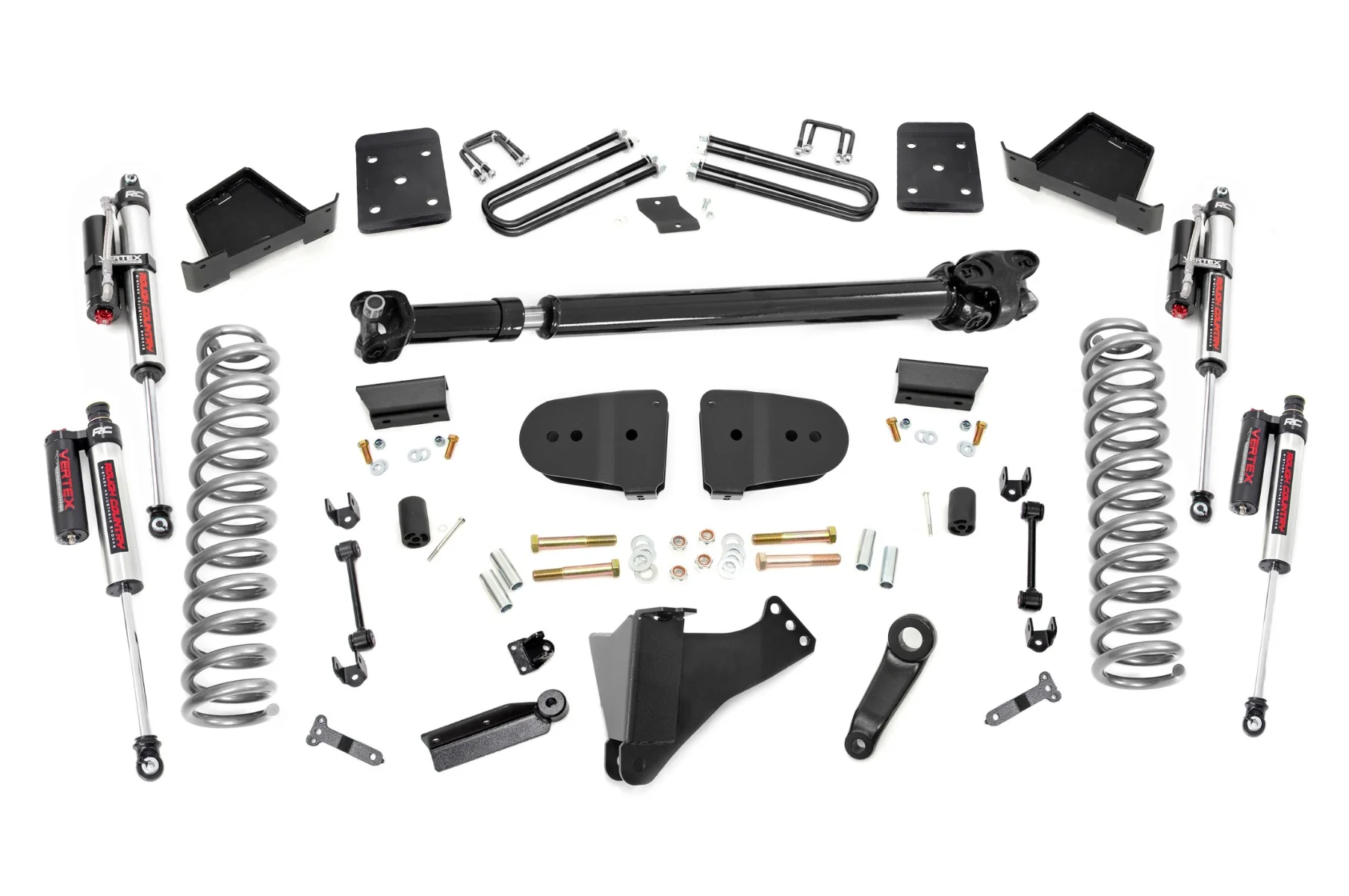 Rough Country - 6 Inch Lift Kit - Diesel - FR D/S - Vertex - Ford F-250/F-350 Super Duty (23-25)