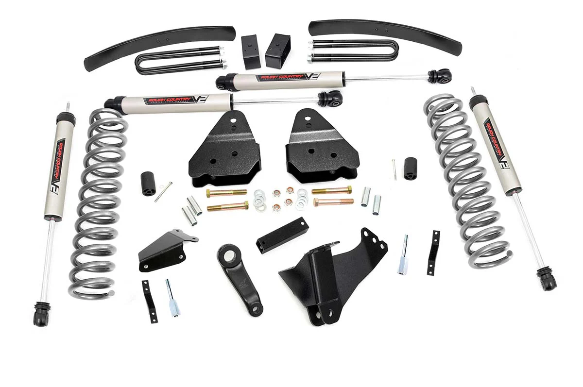 Rough Country - 6 Inch Lift Kit - Diesel - V2 - Ford F-250/F-350 Super Duty 4WD (2005-2007)