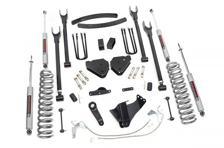 Rough Country - 6 Inch Lift Kit - Gas - 4 Link - Ford F-250/F-350 Super Duty 4WD (2008-2010) - Image 3