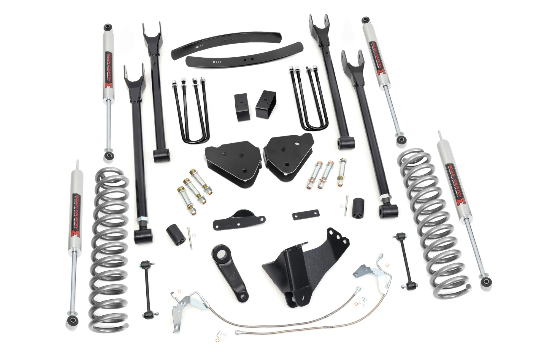 Rough Country - 6 Inch Lift Kit - Gas - 4 Link - M1 - Ford F-250/F-350 Super Duty 4WD (08-10)